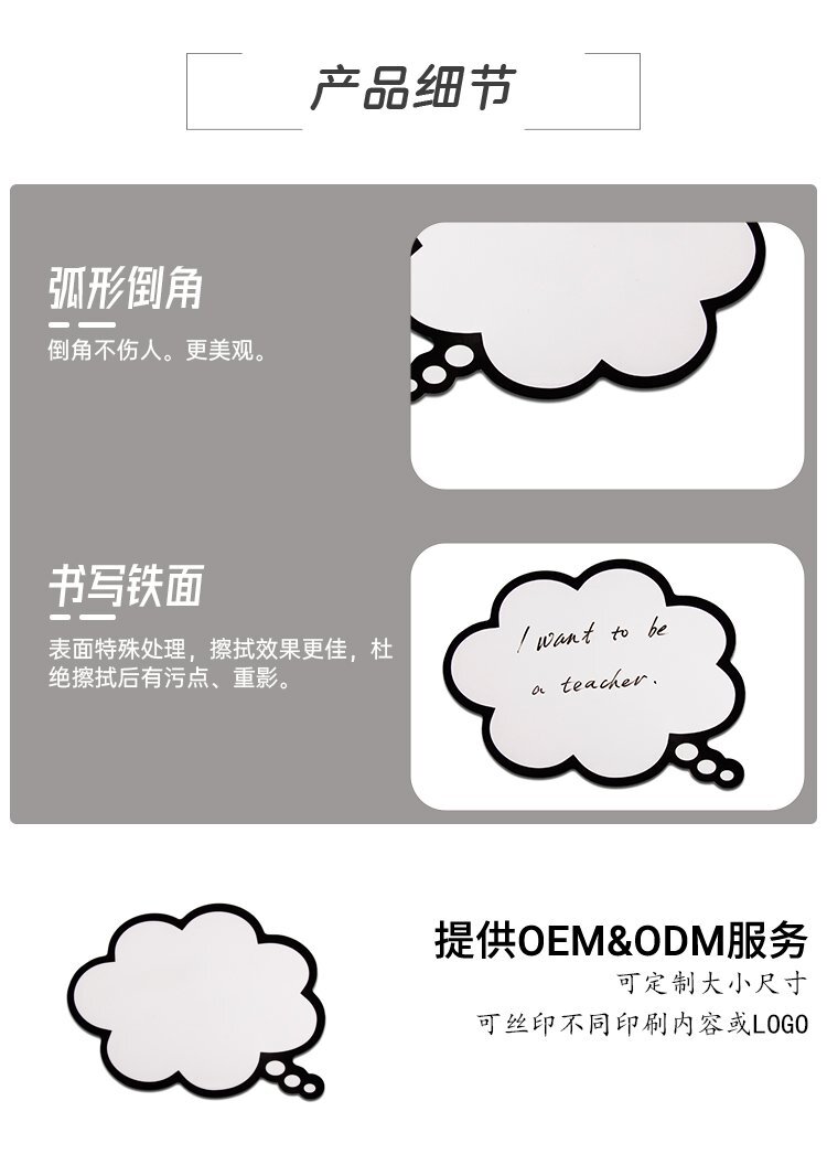 M43異形無邊框干擦白板留言板-定制白板-異形白板定制產(chǎn)品細節(jié) M43異形無邊框干擦白板留言板-定制白板-異形白板定制產(chǎn)品細節(jié)